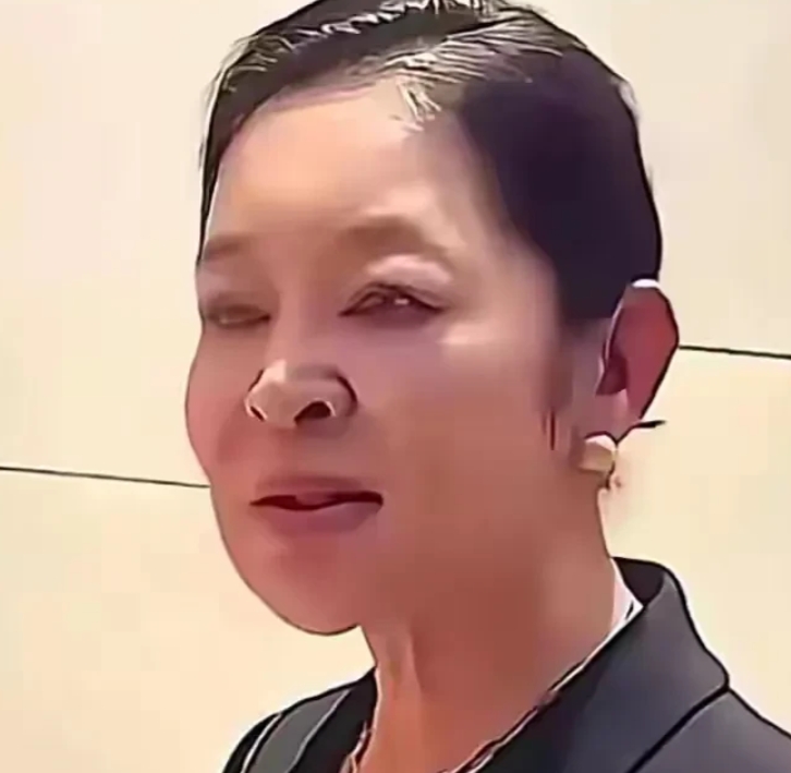 她这脸简直不能看，太吓人了，自然老去不好吗？非得把脸整废，真是一言难尽！