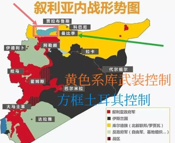 1月9日，在叙利亚北部城市曼比季，土耳其支持的叙利亚武装也想学以色列那样，将库尔