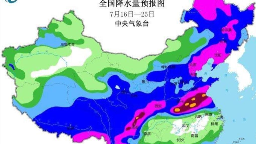 暴雨重点正在转移，紫黄色极大雨区锁定四川！分析：警惕川江洪水