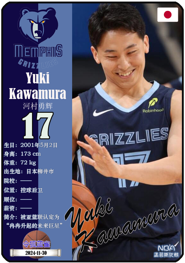 河村勇辉G联赛33分钟6+4+9。