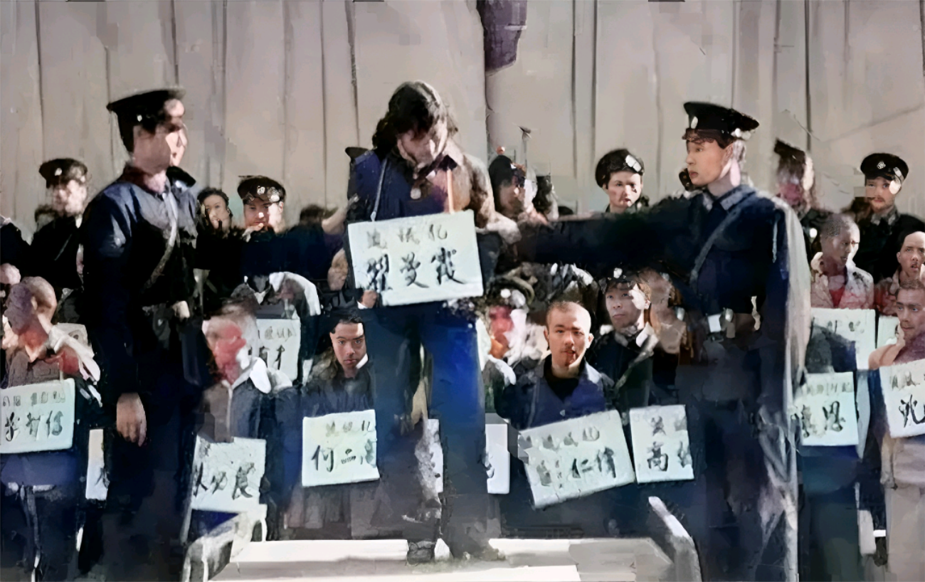 1983年，翟曼霞被执行死刑前的老照片