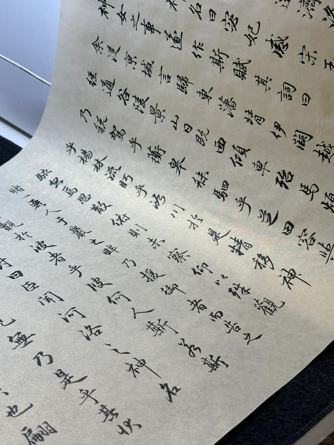 我妈问我钱都去哪了
收了一大堆笔和纸。

临《洛神赋》《梅花诗帖》《汲黯传》
今