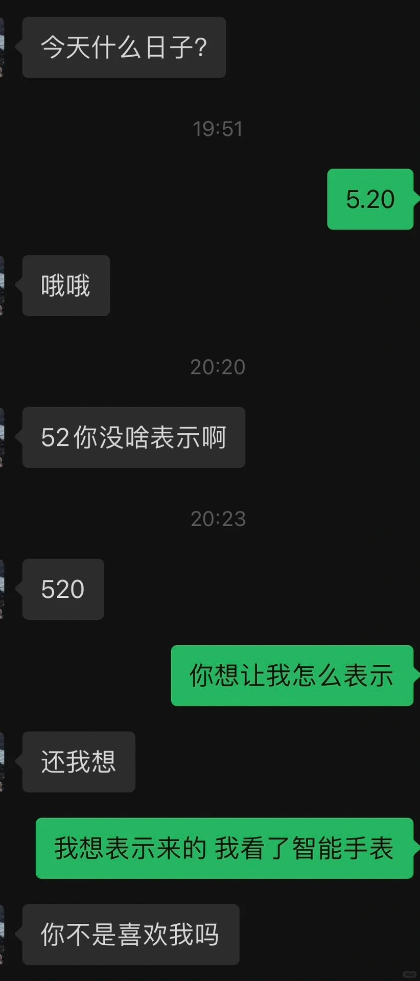 我要表示吗？