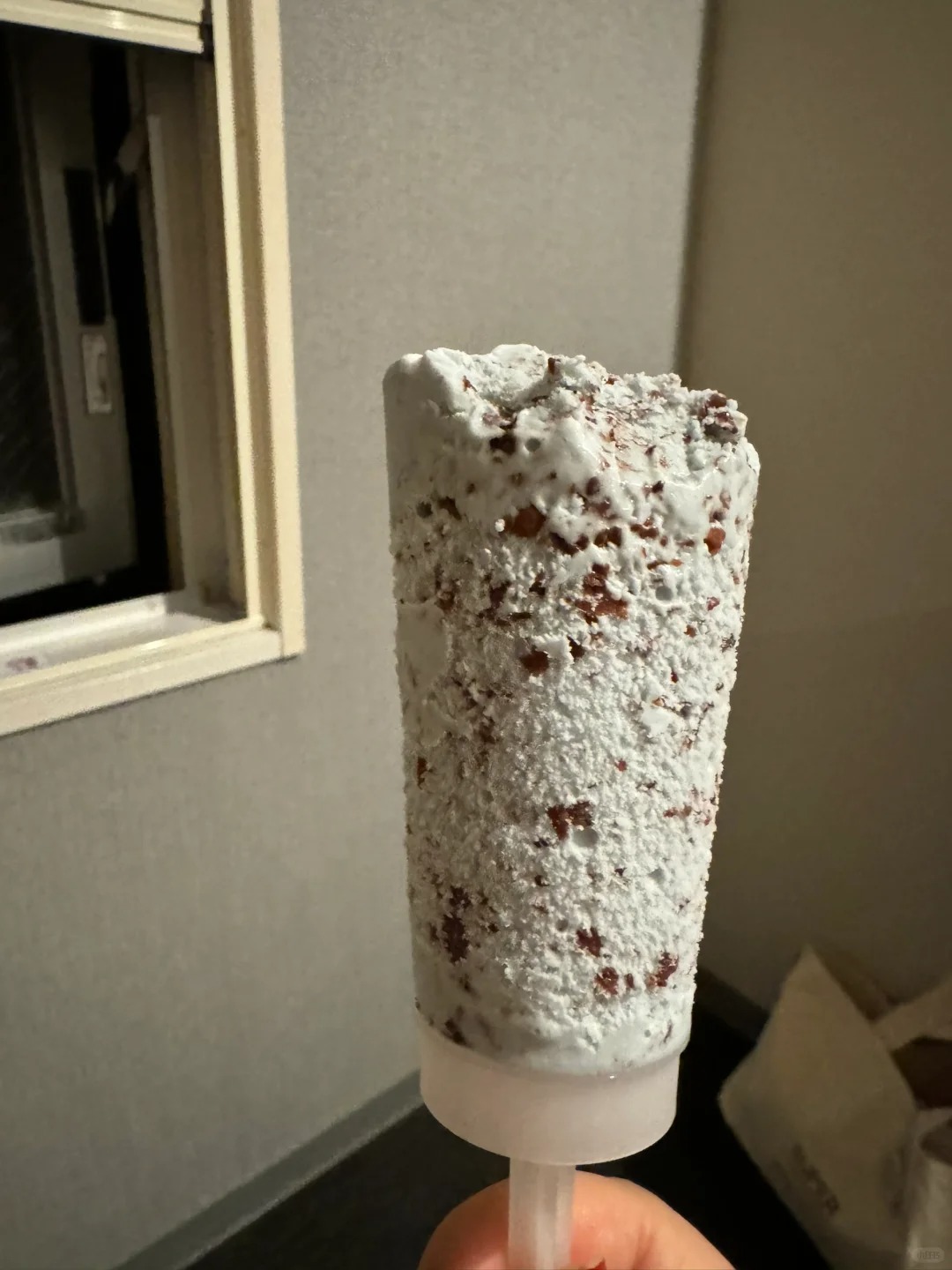 这么好吃的冰淇淋竟然出自自动贩卖机
薄荷巧克力YYDS
在12平的小房间里吃到流