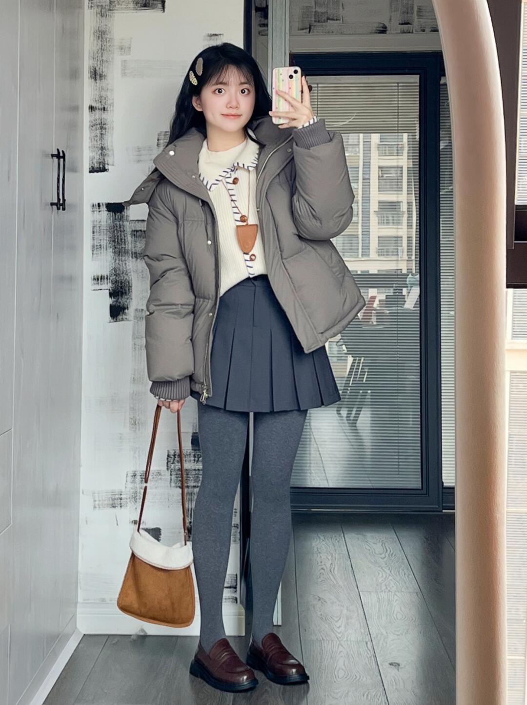 秋冬趋势模范穿搭🐾灰棕就是miu里miu气呀👑