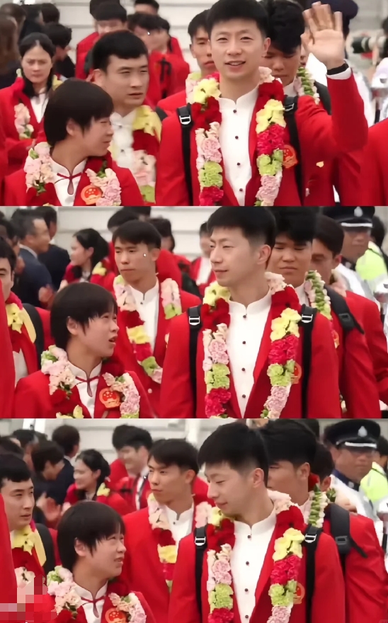 看这架势，任务不轻啊！龙哥！

内地奥运代表团访港途中，婵妹时刻紧跟马龙的身边，