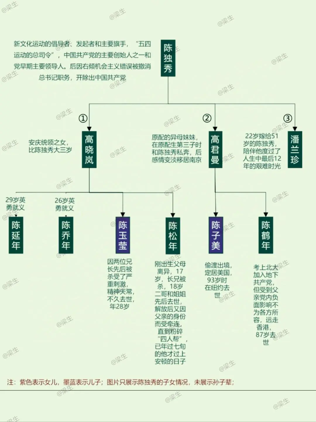 陈独秀子女盘点。