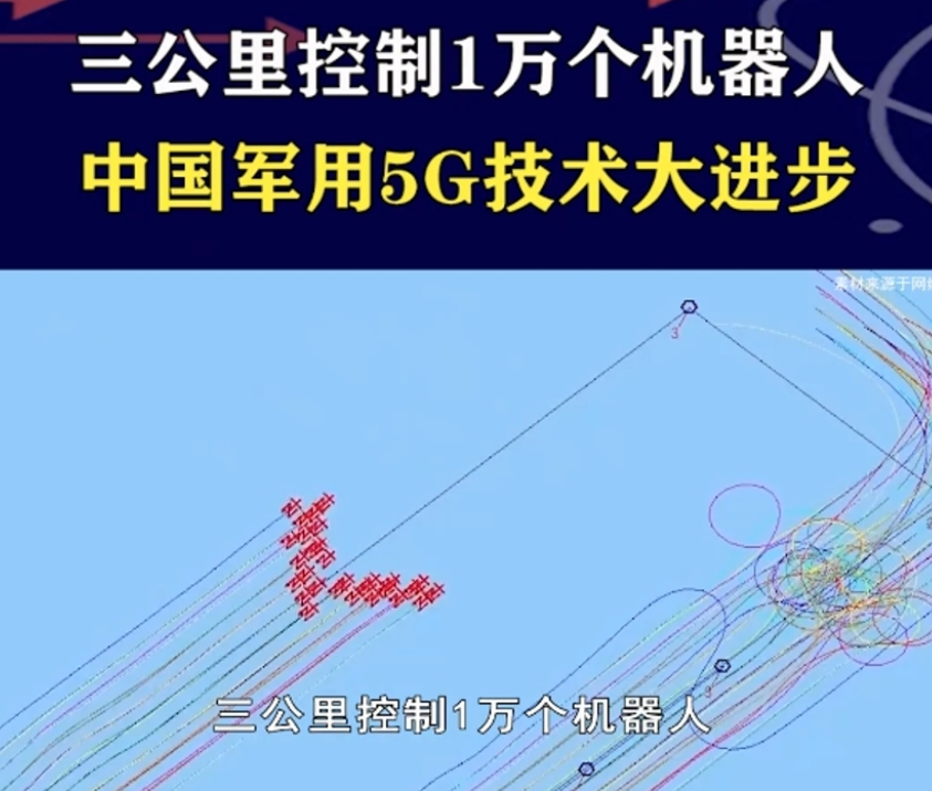 军用5G技术，三公里内可控制1万个机器人！
空中有地球最强6代机，海上有地球最强