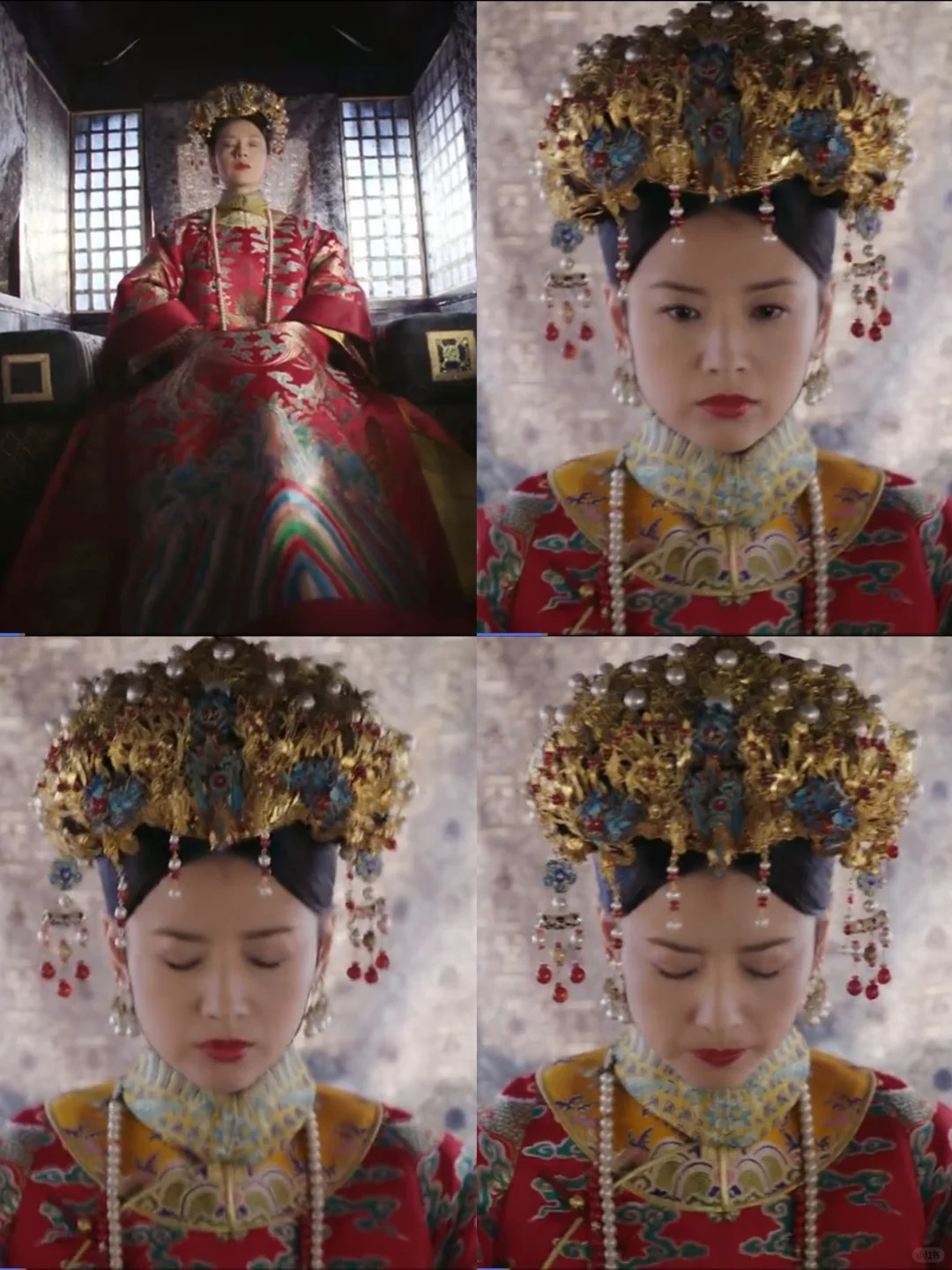 同样是快不行了，能不能体面点？
看着感觉琅嬅比较严重一点吧，人家才是真不行了，依