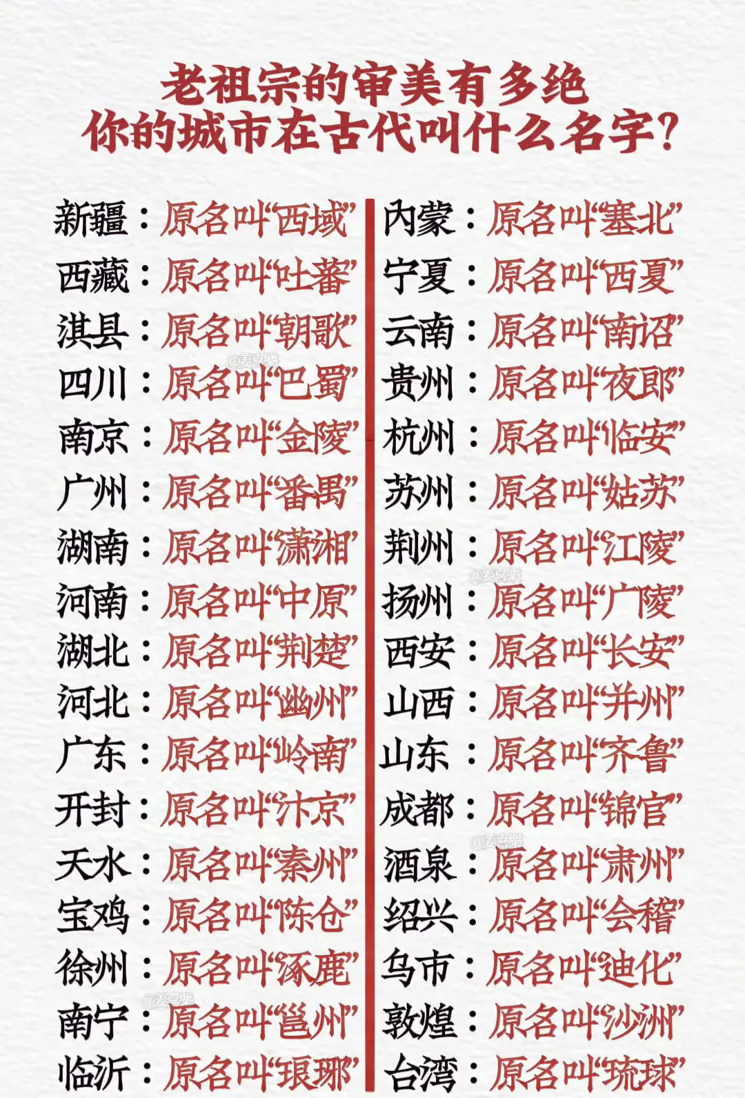 你知道几个