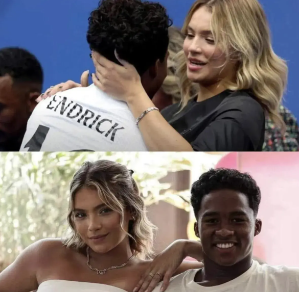 你信不信？我反正是不信。
恩德里克的女朋友是这样描述他和恩德里克一见钟情的～
“