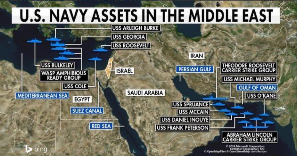 到底咋了？大批美舰疯狂奔赴中东，正紧急等待行动指令！

据美国媒体USNI的报道