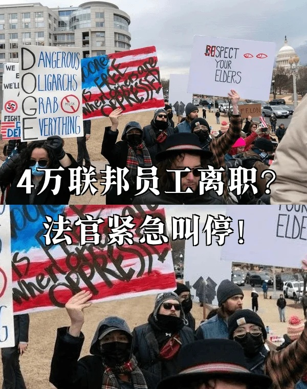 炸裂！4万联邦员工离职？法官紧急叫停！