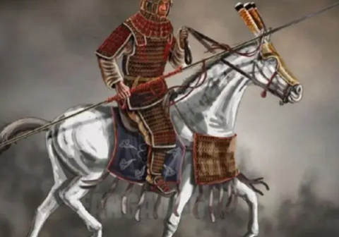 唐玄宗时，安禄山攻入了潼关。唐将王思礼逃跑时，马被射死了。一个骑兵见状，把自己的