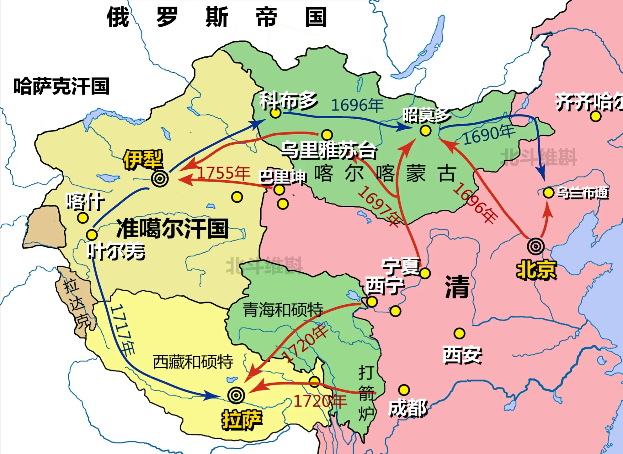 准噶尔灭了，阿睦尔撒纳都跑沙俄了，这时候刘统勋站出来了…

以刘统勋为首的文官集