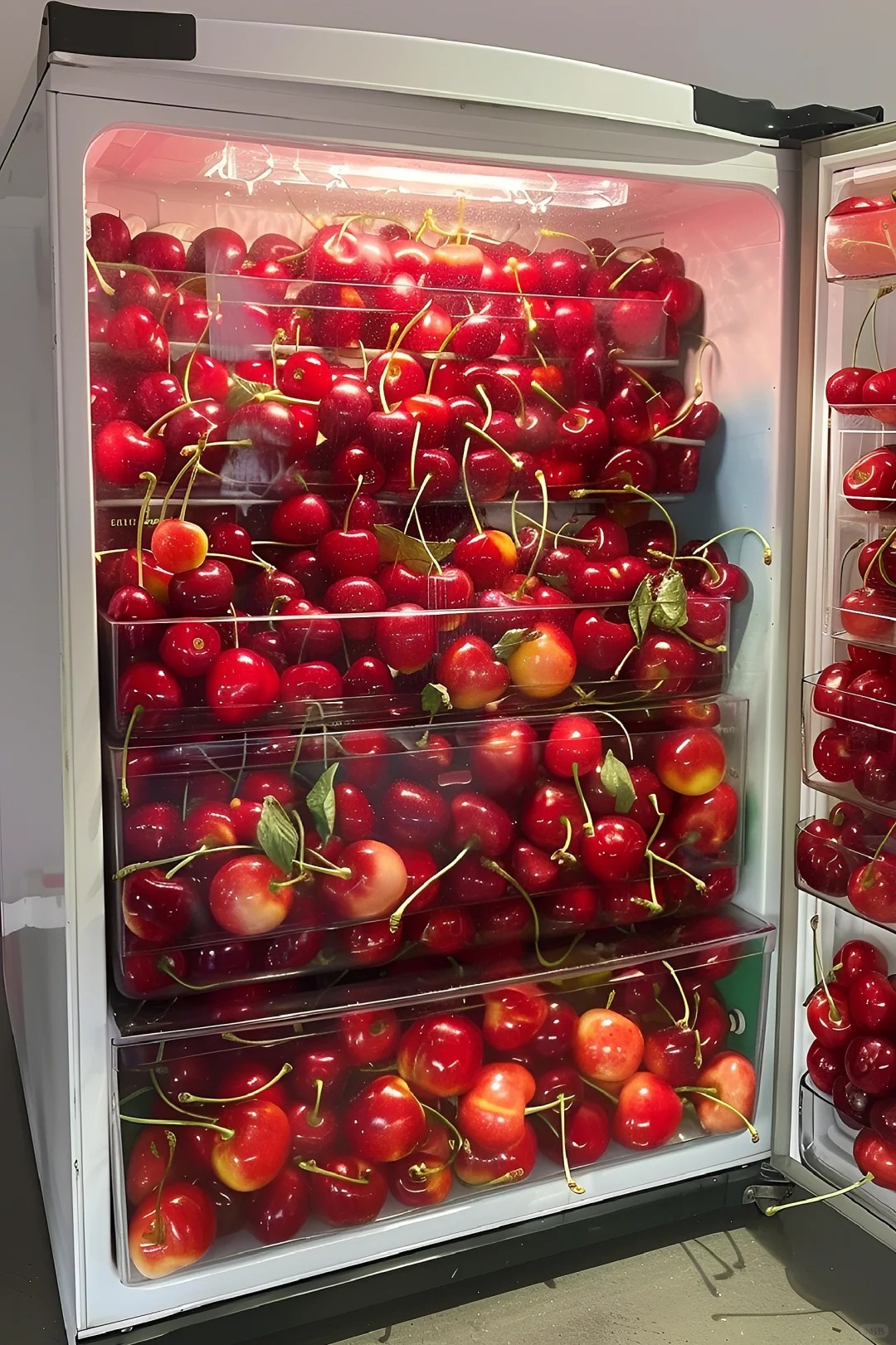 收到了爱吃的樱桃