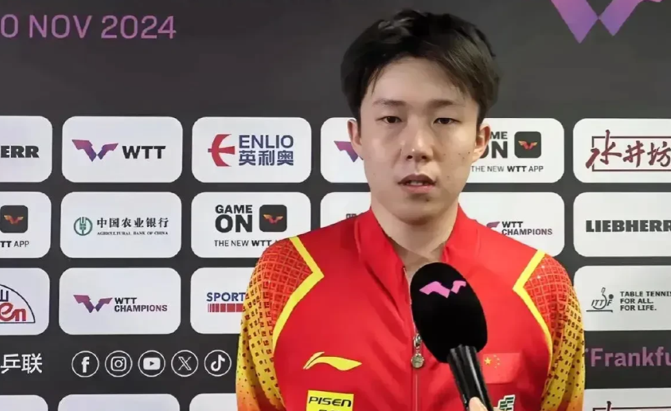 乒乓球法兰克福赛！王楚钦3:0户上隼辅，赛后接受采访，“大头”说了几句肺腑之言