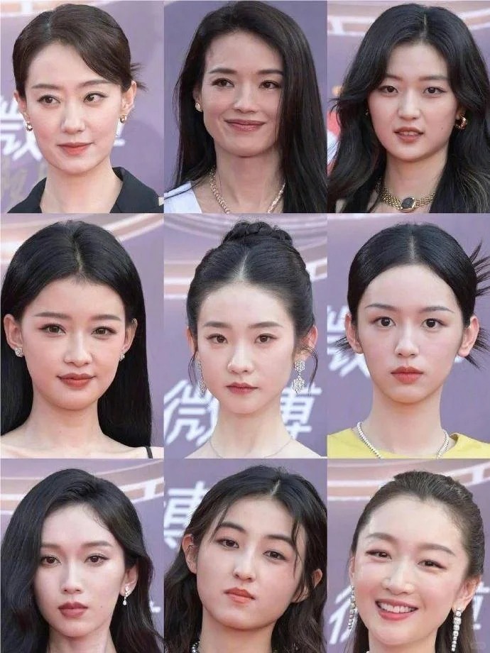 在高清镜头下最能修饰五官脸型的
是大的线条，比如眉毛、眼线、阴影、唇线
彩妆都可