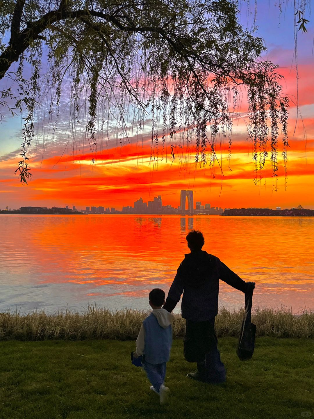苏州世纪晚霞有多炸裂！！
看到这么美的夕阳晚霞🌇…live图美到窒息！！