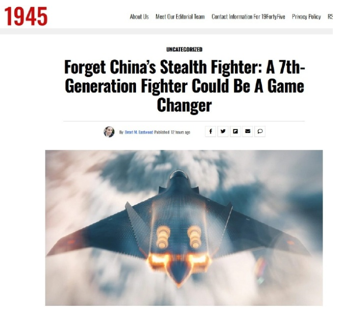 美回应中方六代机亮相：忘掉它吧，七代机马上来了！

最近，美国媒体在点评中方两款