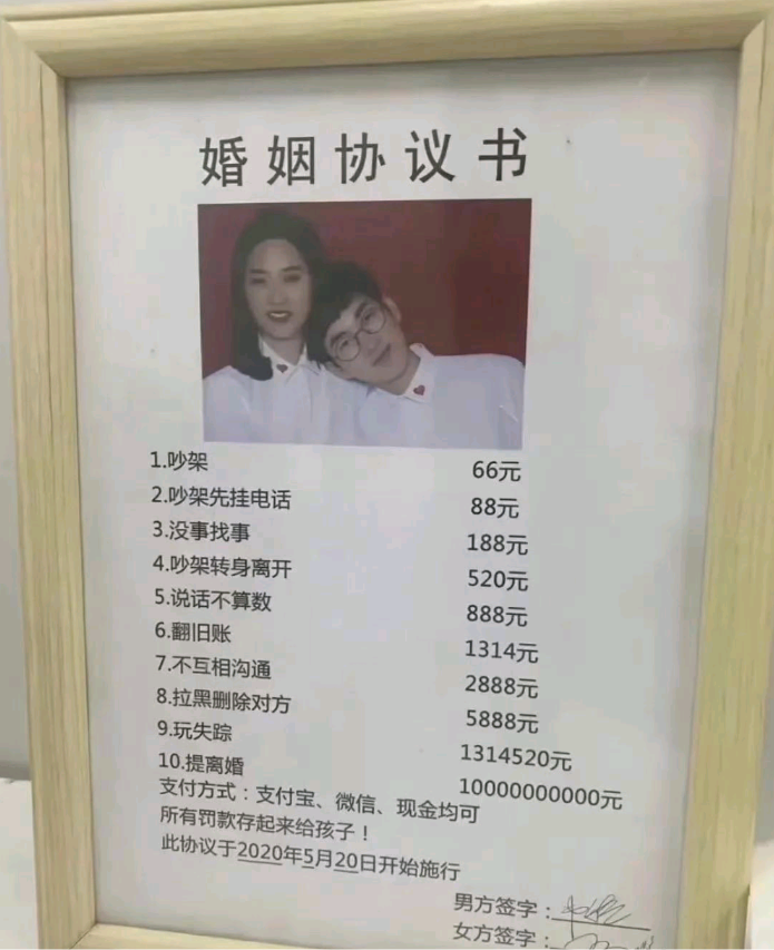 这个协议不严谨，应该是双向的，谁违反了都要挨罚！
