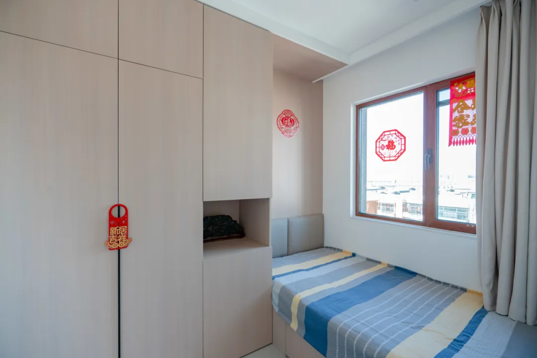 105㎡三室变两室, 打造父母舒适养老房