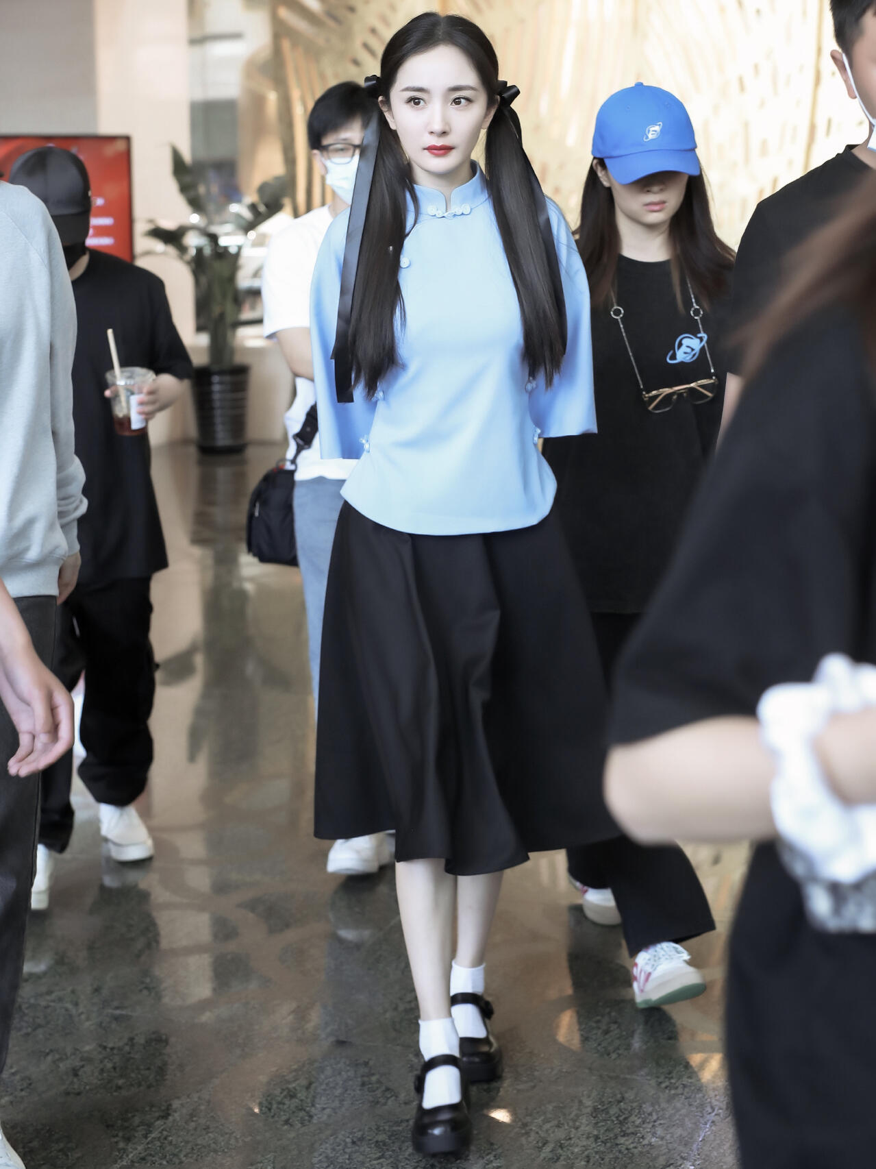 杨幂的双马尾学生装怎么样？