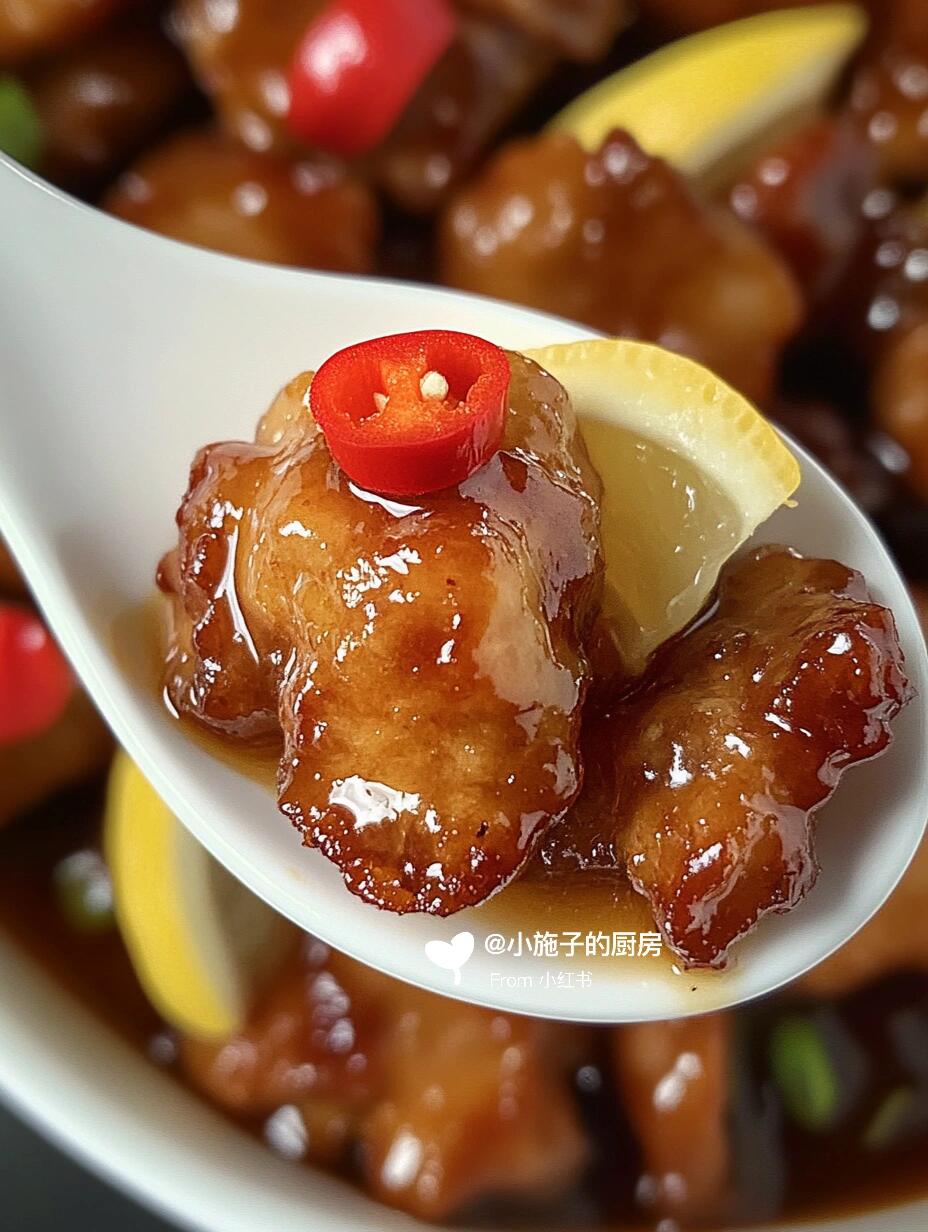 亲爱的家人们，前两天去亲戚家蹭饭，被一道柠檬🍋干煎鸡彻底惊艳了！😍😍鸡肉煎