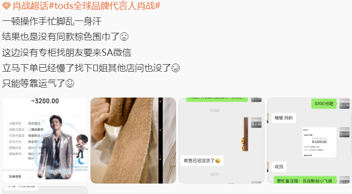肖战TODS联名系列露脸1秒，同款已抢光