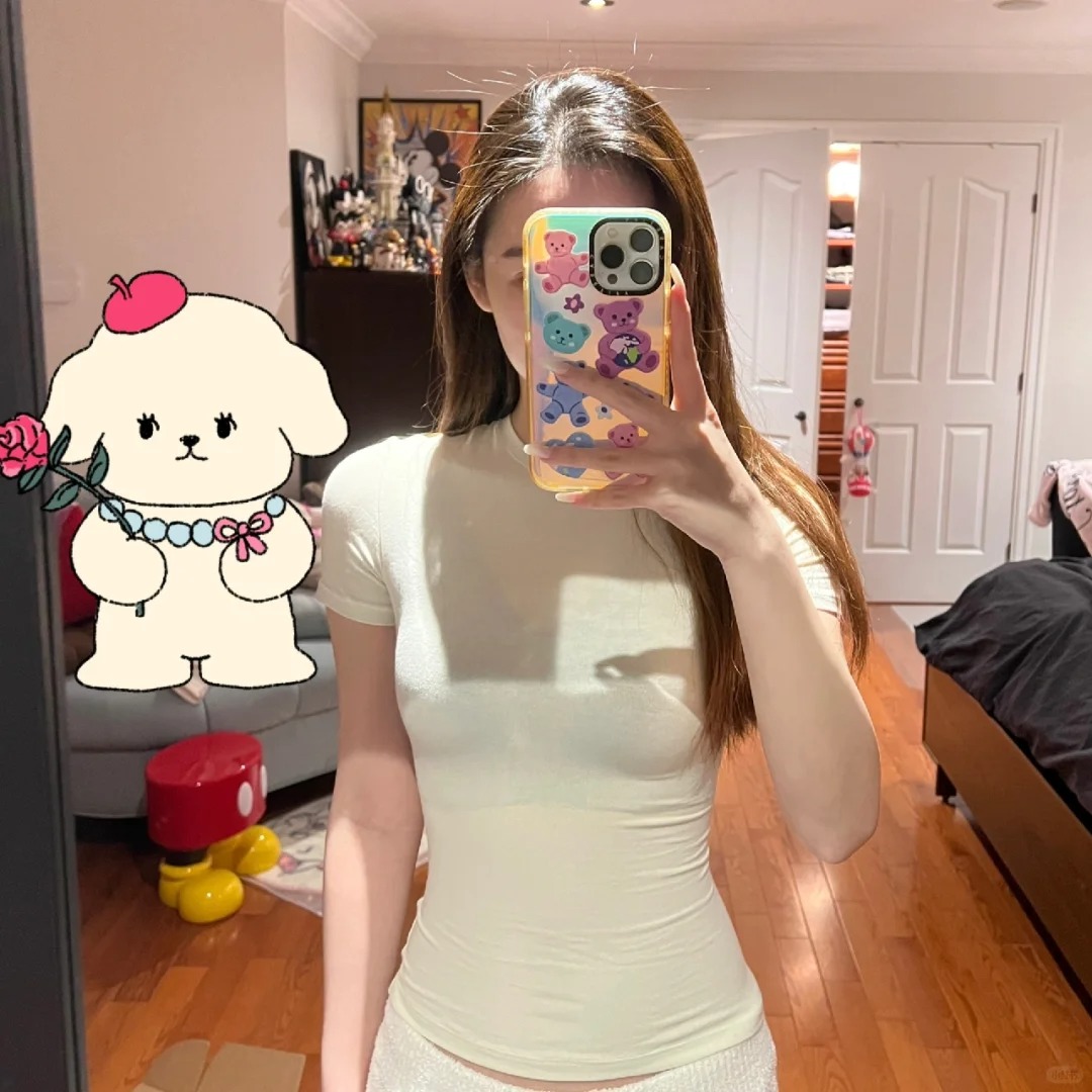 论内衣对skims的重要性🤔右划对比
买了金姐的衣服，发现内衣真的好重要呀，图