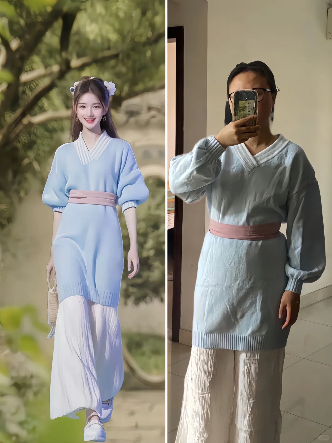 告诉我到底是哪些人把国风穿的好看
姐妹们，看别人穿是千金大小姐，自己穿是使唤丫头