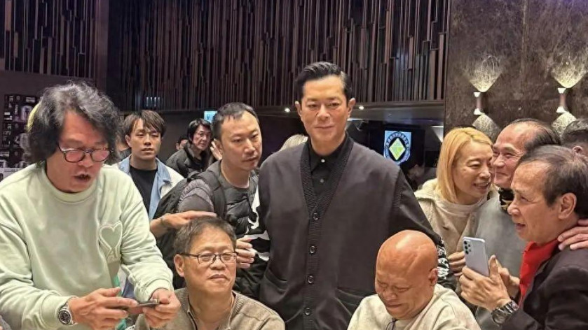 53岁古天乐与70岁成龙同台，一个“蜡像脸”一个自然，差距太大