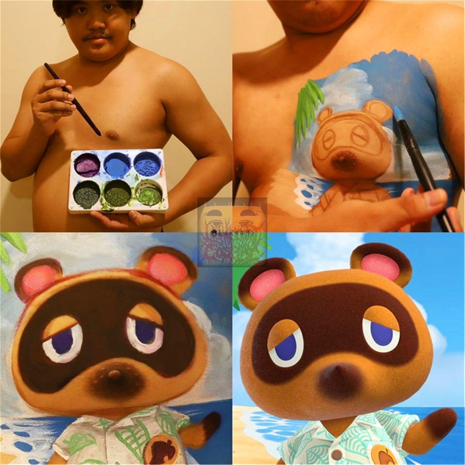 泰国低成本小哥“Lowcostcosplay”非常有名，擅长用简单的颜料、日常生