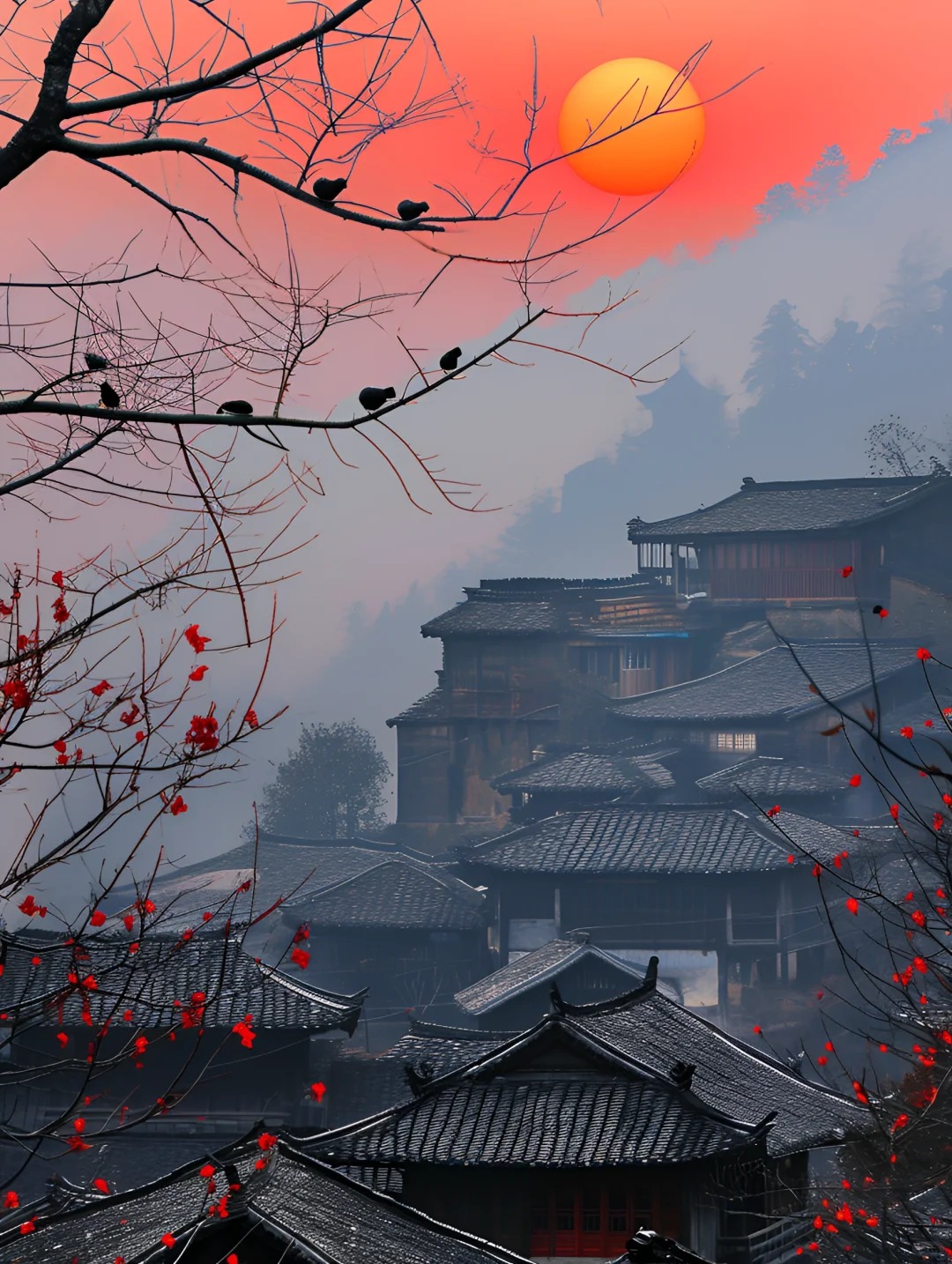 看看你们拍到的落日