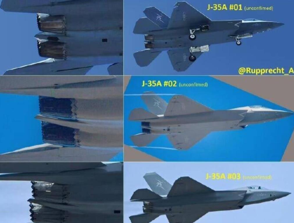 有所谓的外国专家分析，在本次珠海航展上，中国空军出动了三架歼-35A战斗机！发动