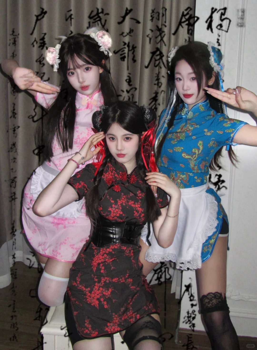 和姐妹拍一组旗袍
谁拍谁好看哈哈哈哈