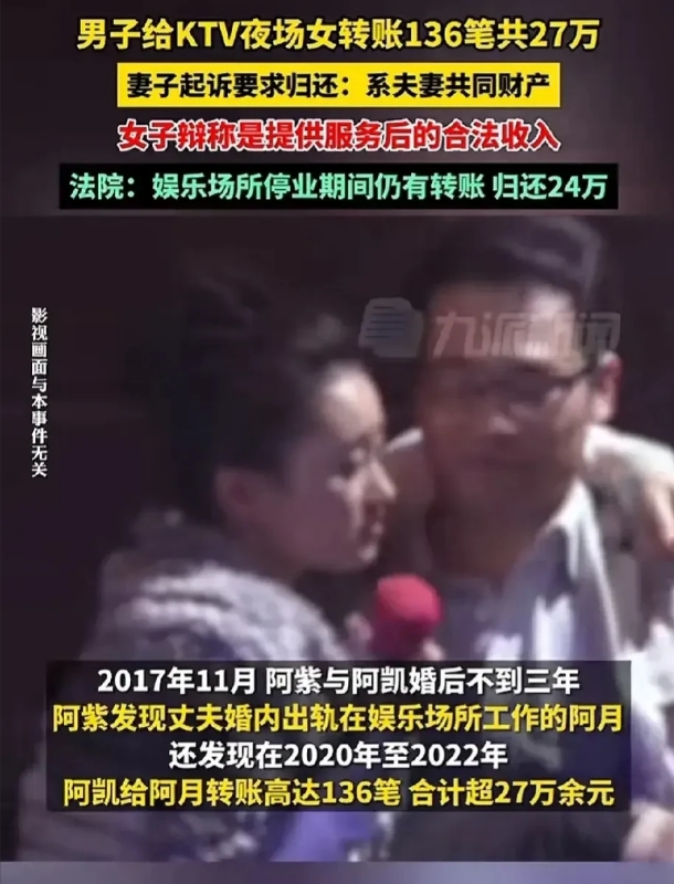“白嫖了！”福建泉州，一男子竟然婚后出轨了，与KTV夜场女子发生了关系，后来成为