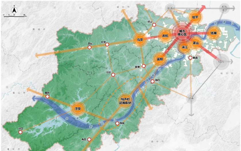 4个城市对比，杭州的发展优势最不明显。

从武汉、青岛、徐州、杭州4个城市的国土