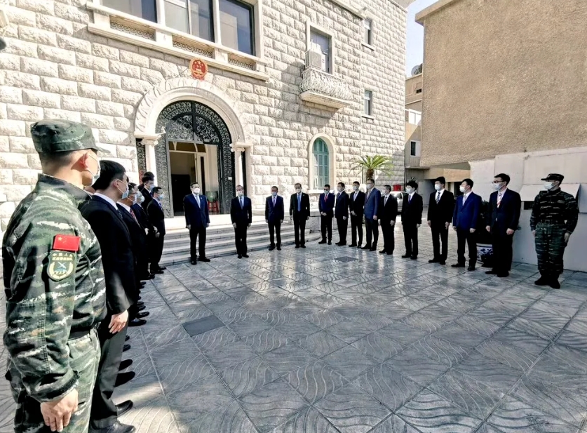 我国驻驻叙利亚大使馆仍然坚守在大马士革