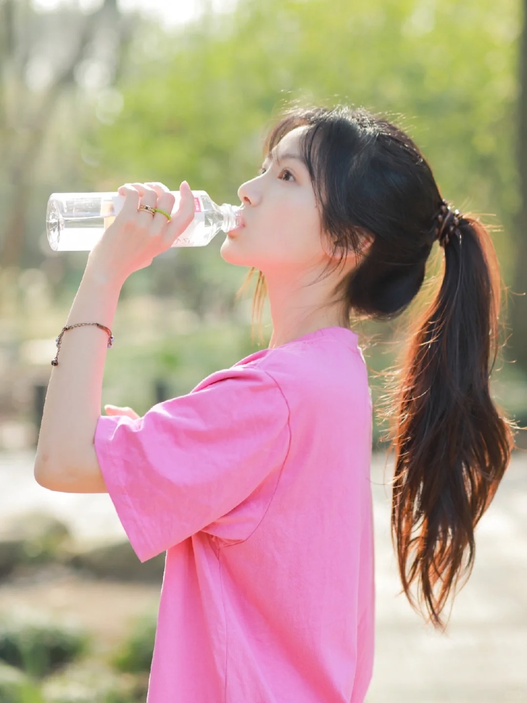 都说披发一般，高马尾绝了