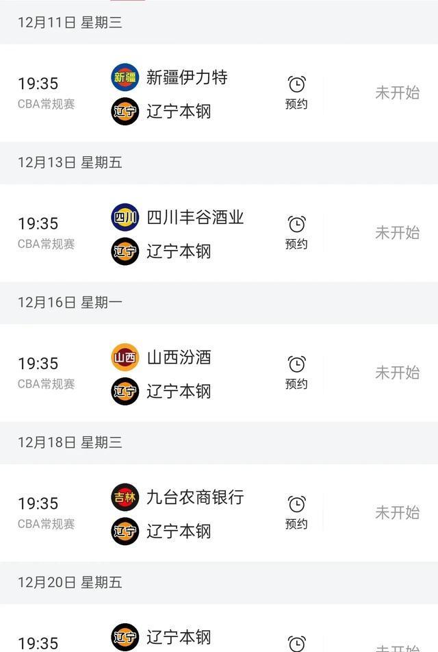 辽篮开启魔鬼赛程！接下来7轮比赛，有6个客场，仅有主场是打首钢