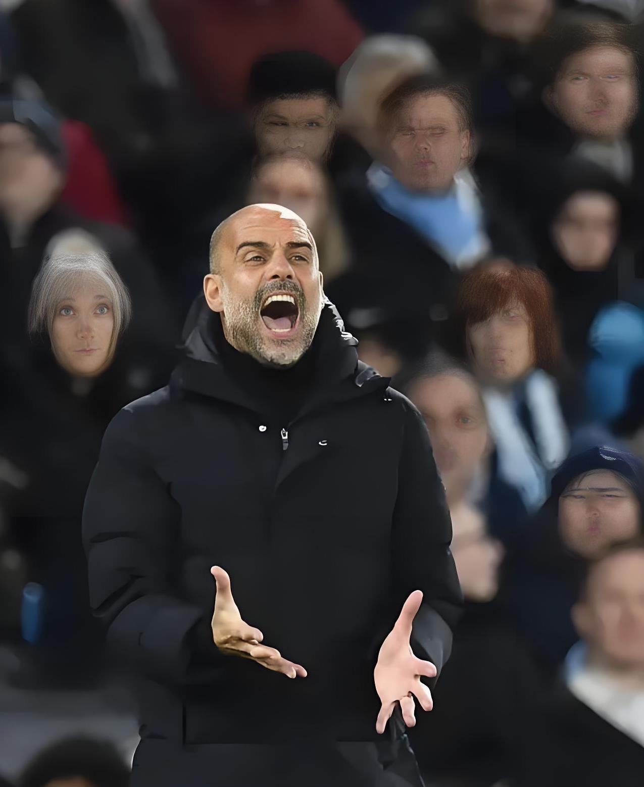 瓜迪奥拉要被球员联手做掉吗？不管瓜秃如何咆哮，球员们就是出工不出力。瓜迪奥拉一世