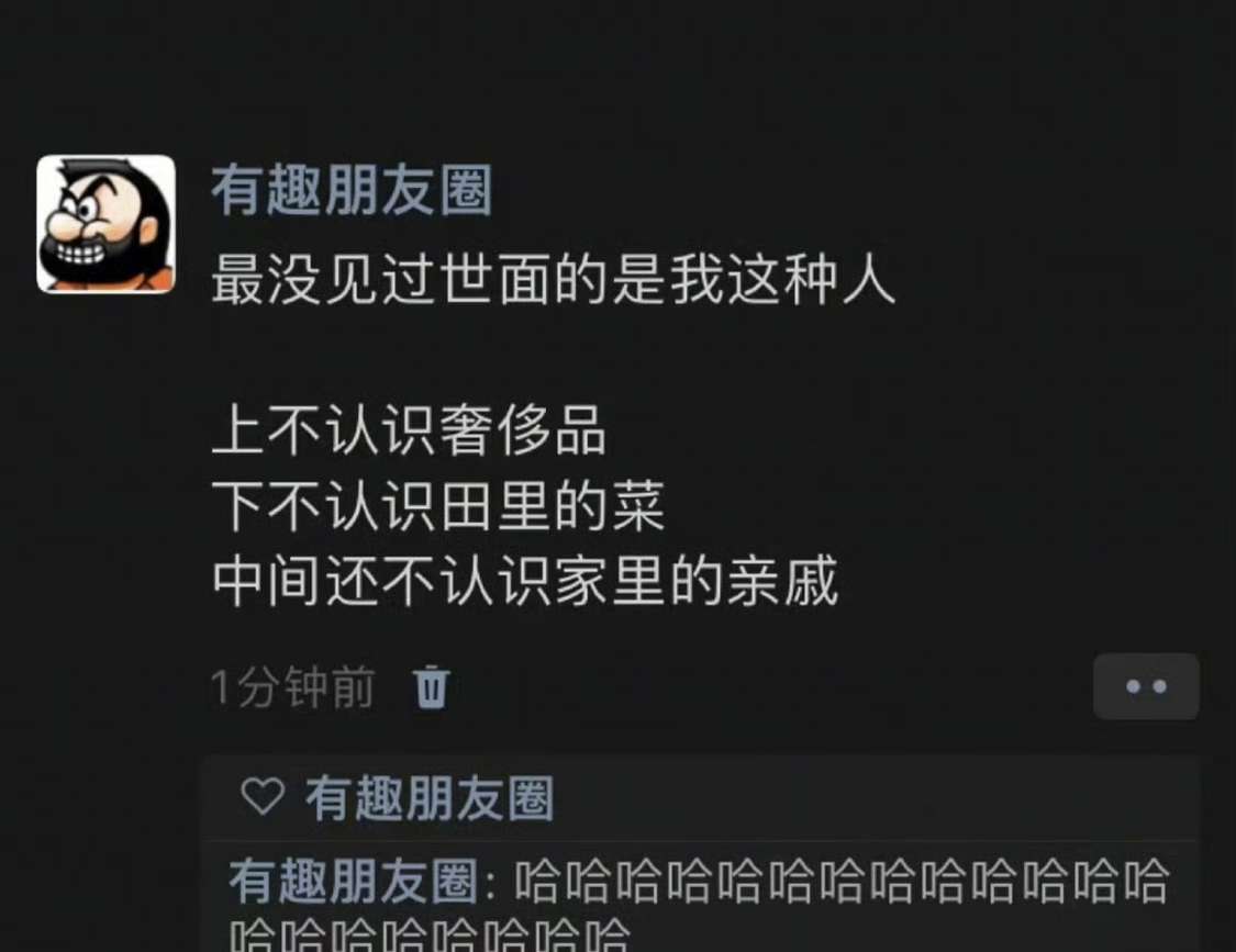 最没见过世面的是我这种人