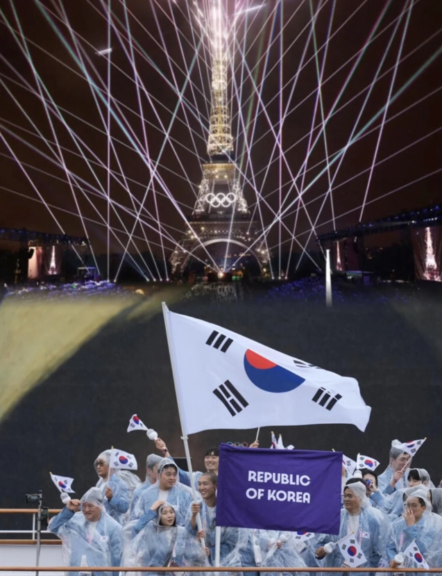 巴黎奥运会才才开赛3天，韩国人有6个万万想不到

1.法国在开幕式的时候把韩国的