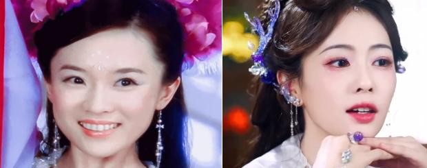 白鹿新剧妆造是模仿的七仙女紫儿吗，这么多年内娱妆造怎么没一点进步。

内娱现在的