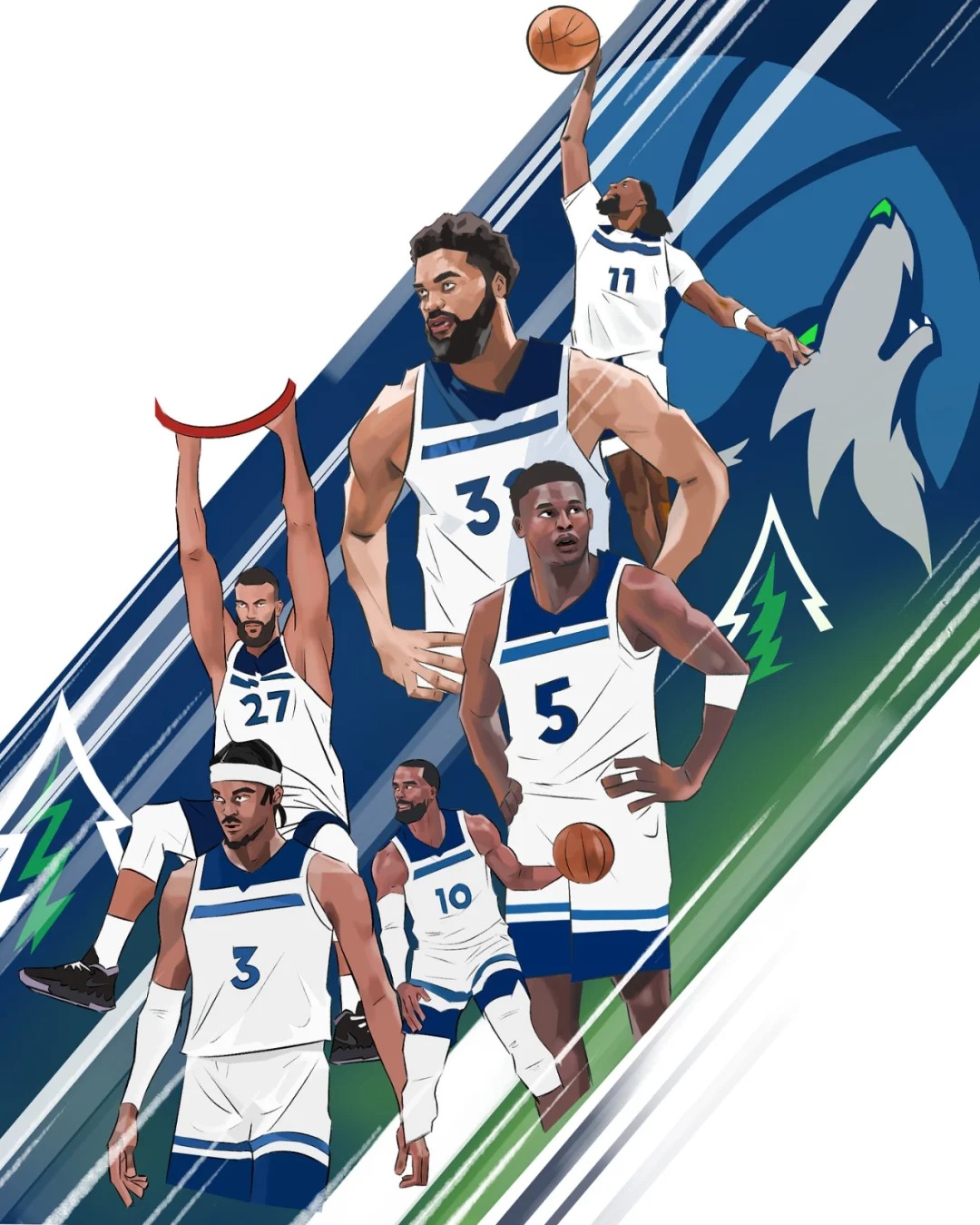 森林狼官方：金块已掘，狼嚎四起🐺
北京时间2024年5月20日，在NBA季后赛