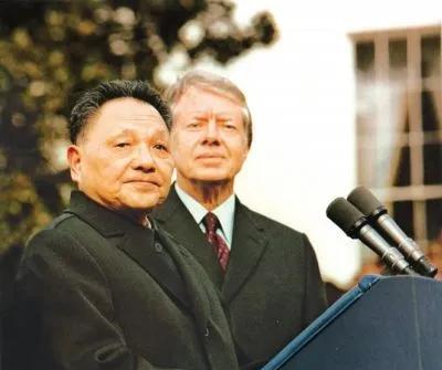 1979年1月1日，中美正式建交。应美国总统吉米·卡特的邀请，中国领导人第一次访