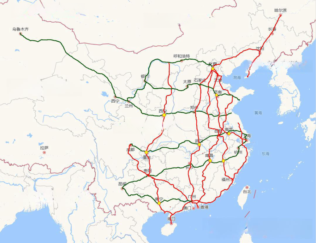 这九大高铁枢纽，别看占着好位置，但重要干线的交汇通行效率非常低。由于种种原因，它