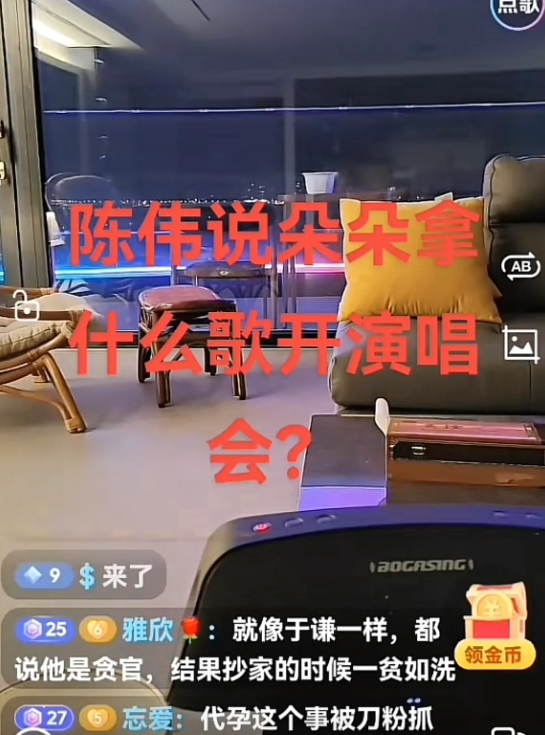 陈伟说2025年朵朵拿什么歌开演唱会，就那几首歌开不起来，像人家刘德华、张学友主