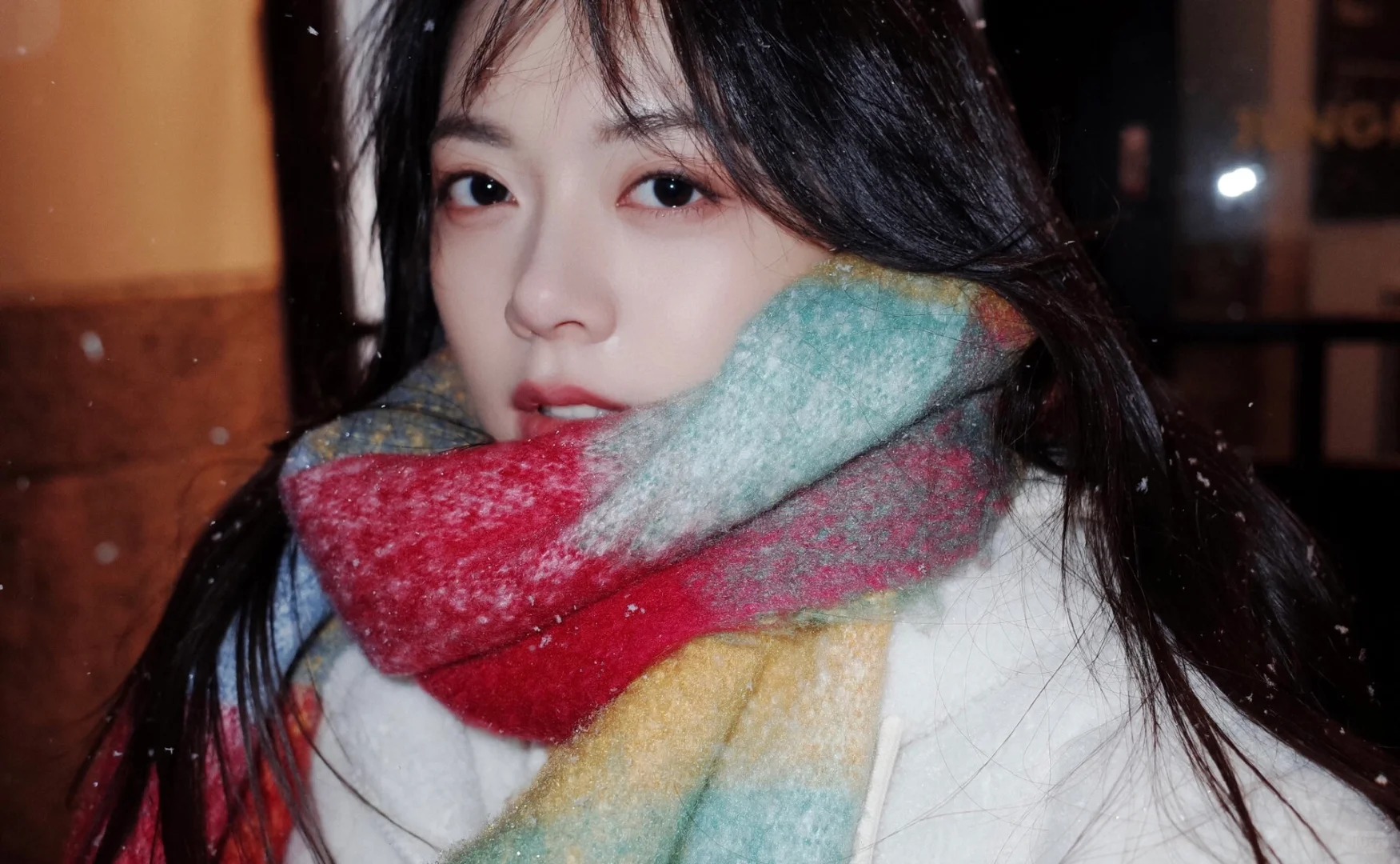 赵今麦暴雪时分随拍太有氛围感～～